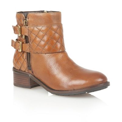 Lotus Tan leather 'Herkla' ankle boots